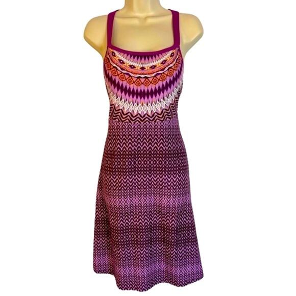 Prana Violet Sol Cora Strappy Halter Racerback Dress Purple Sundress Small - Picture 3 of 8